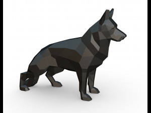 german shepherd figure Model Cetak 3D