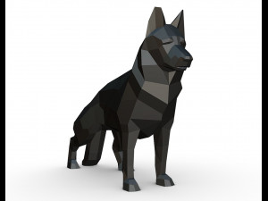 german shepherd figure Model Cetak 3D