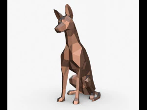 Cachorro Podenco can&aacute;rio Modelo de Impressão 3D