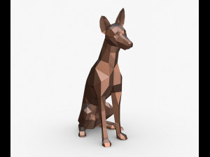 Podenco canario dog Modello di stampa 3D
