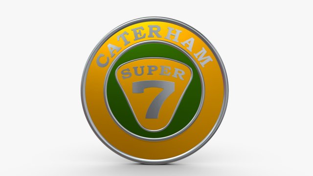 Caterham logo Modelo 3D .c4d .max .obj .3ds .fbx .stl .blend 