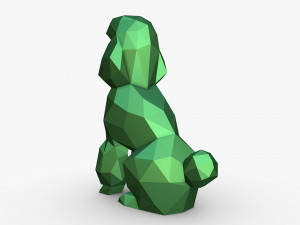 Poodle figure 3D Baskı Modeli