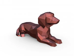 Figura di bassotto Modello di stampa 3D