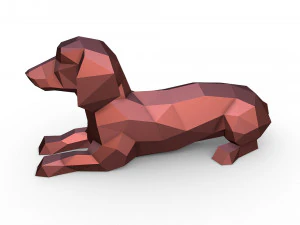 Dachshund figure 3D Print Model