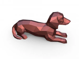 Dachshund figure 3D Print Model