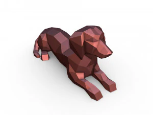 Dachshund figure 3D Print Model