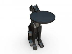 डोबर्मन चित्र 2 3D प्रिंट मॉडल