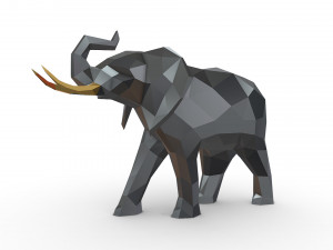 Elephant figure 3D प्रिंट मॉडल