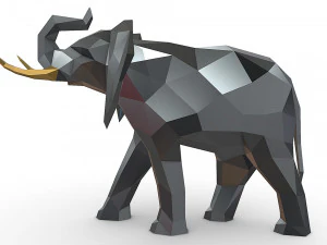 Elephant figure 3D Print Model