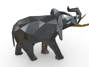 Elephant figure 3D Print Model