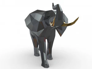 Elephant figure 3D Print Model