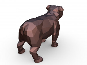 English bulldog figure 3D-Druckmodell