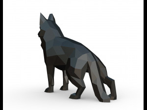 German shepherd figure 3D प्रिंट मॉडल