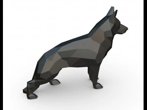 German shepherd figure 3D Print Model