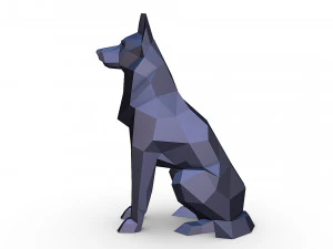 German shepherd figure 3D Print Model