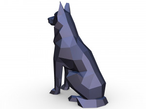 German shepherd figure 3Dプリントモデル