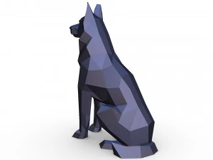 German shepherd figure 3D Print Model