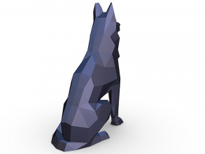 German shepherd figure 3Dプリントモデル