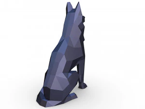 German shepherd figure 3D Print Model