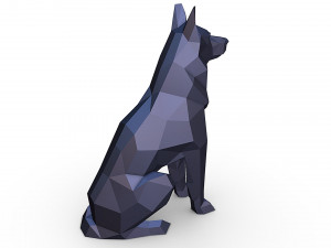 German shepherd figure 3Dプリントモデル