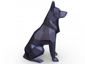 German shepherd figure 3Dプリントモデル