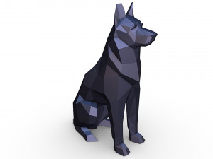 German shepherd figure 3Dプリントモデル