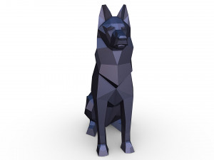 German shepherd figure 3Dプリントモデル