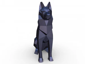 German shepherd figure 3D Print Model