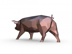 Pig figure 3D Print Model