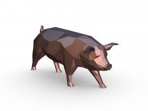 Pig figure 3D Print Model