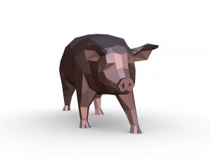 Pig figure 3D Print Model