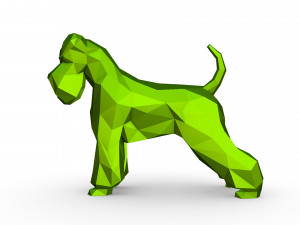 Schnauzer dog figure 3D 打印模型