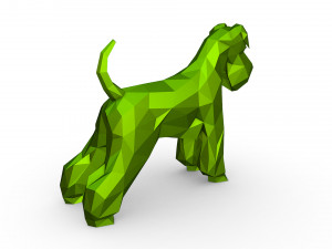 Schnauzer dog figure 3D 打印模型