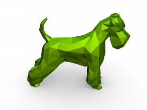 Schnauzer dog figure 3D 打印模型
