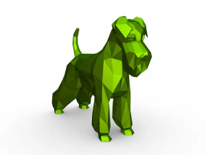 Schnauzer dog figure 3D Print Model