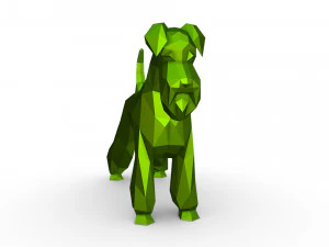 Schnauzer dog figure 3D Print Model
