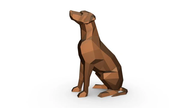 Rhodesian ridgeback 3D Print Model .c4d .max .obj .3ds .fbx .stl .blend 