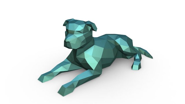 Staffy staffordshire bull terrier 3D-Druckmodell .c4d .max .obj .3ds .fbx .stl .blend 