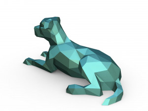 Staffy staffordshire bull terrier 3D-Druckmodell