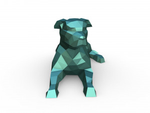 Staffy staffordshire bull terrier 3D-Druckmodell