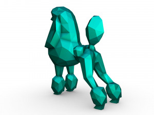 Poodle figure Modelo de impresión 3D