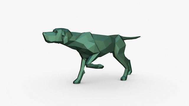 English Pointer Modelo de impresión 3D .c4d .max .obj .3ds .fbx .stl .blend 
