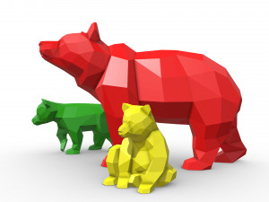 Bear family Modelo de impresión 3D