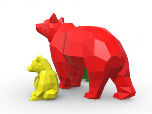 Bear family Modelo de impresión 3D