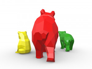 Bear family Modelo de impresión 3D