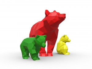 Bear family Modelo de impresión 3D