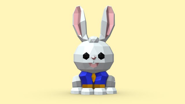 Rabbit Modelo de impresión 3D .c4d .max .obj .3ds .fbx .stl .blend 