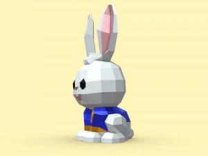 うさぎ 3Dプリントモデル