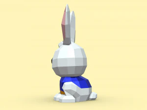 うさぎ 3Dプリントモデル