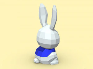 うさぎ 3Dプリントモデル